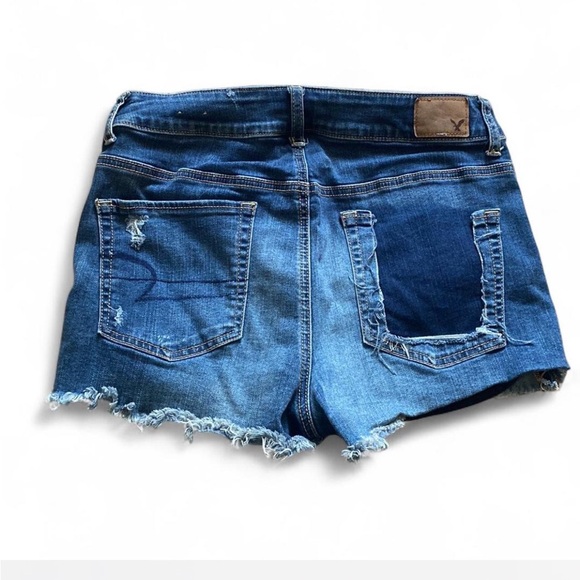 AE Patchwork Distressed Denim Shorts - Picture 5 of 5